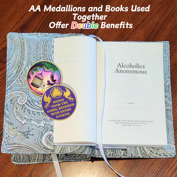 Break Free Rising from The Ashes Phoenix Original Sobriety Coin