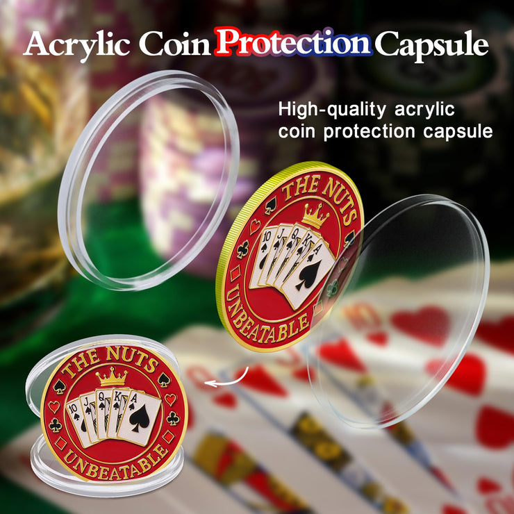 Poker Card Protectors  Good Luck Guard Coin
