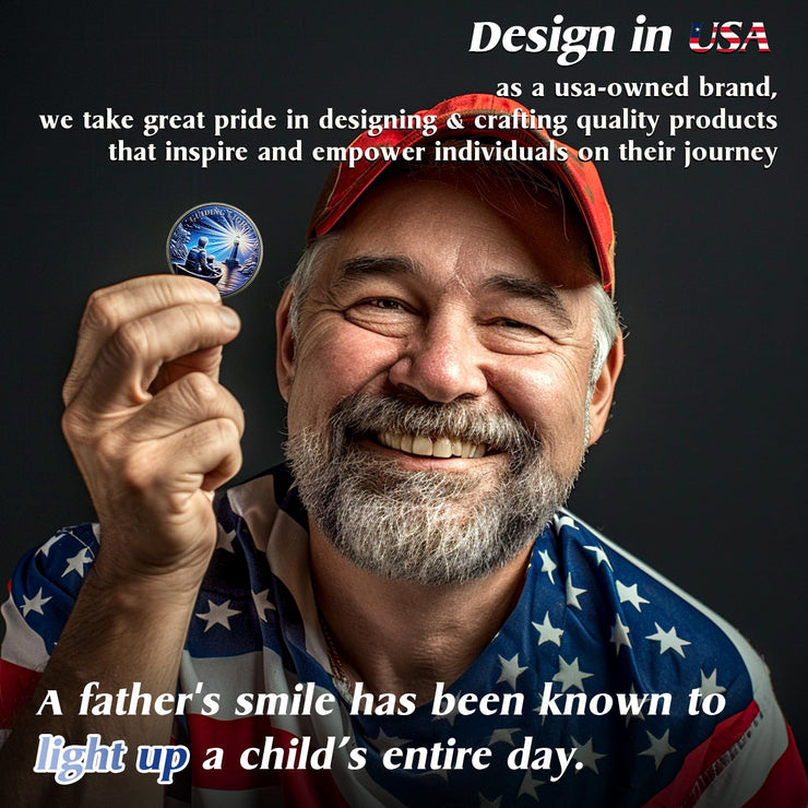 I Love You Dad Original Guiding Light Father Challenge Coin