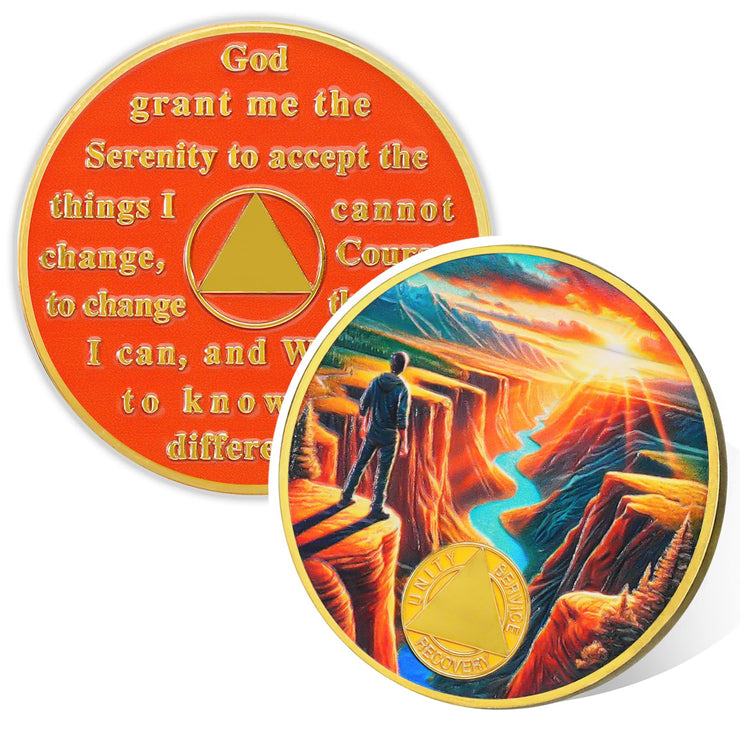 Canyon of Strength Sobriety Coin