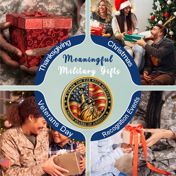 Thank You for Your Service Military Veterans Challenge Coins