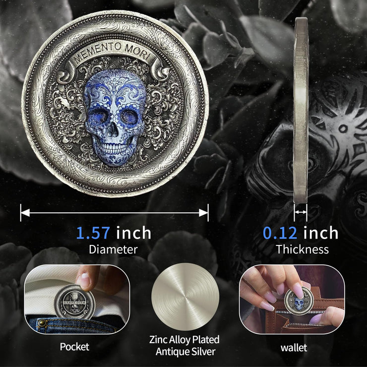Carpe Diem Momento Mori Stoic Memento Mori Challenge Coins