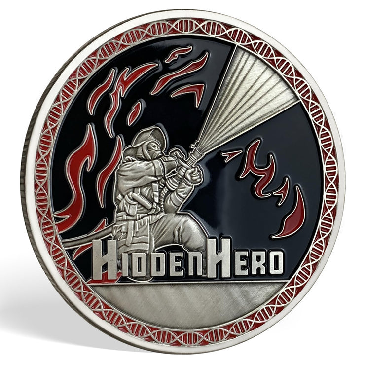 First Responder Hidden Hero Fireman Commemorativer Coins