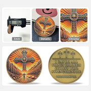 Radiant Cross Path Religious Coin