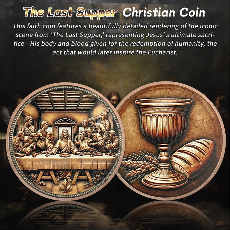 The Last Supper Christian Challenge Coin