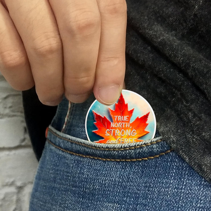 Canadian Parliament & Maple Leaf Challenge Coin