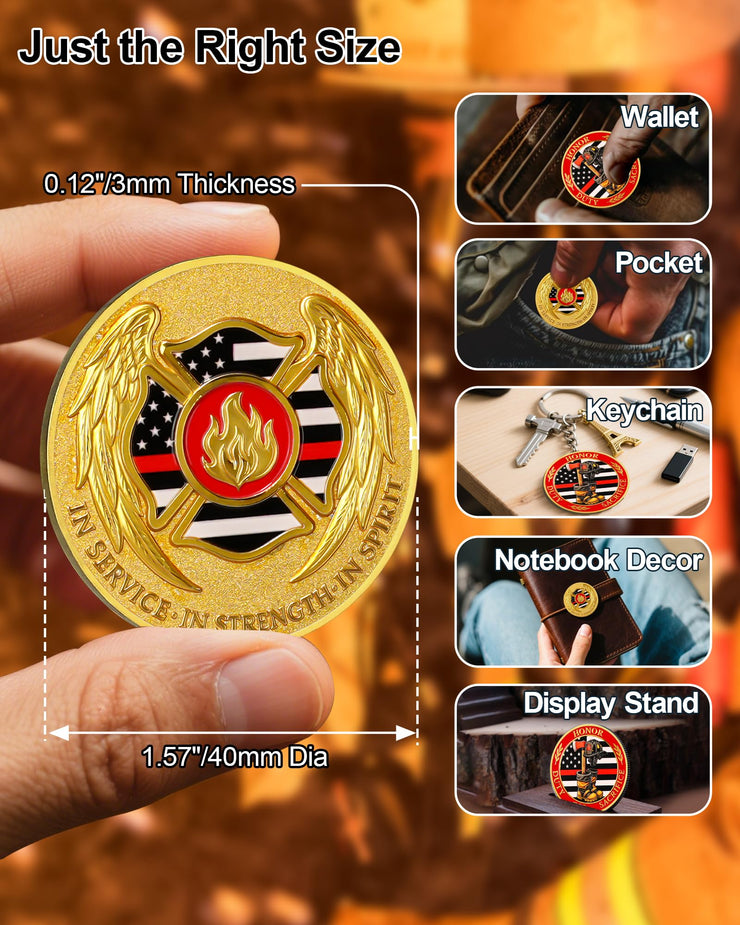 Firefighter Duty Honor Challenge Coin