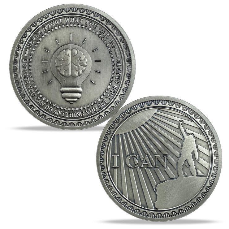 I Can Inspirational Challenge Coin