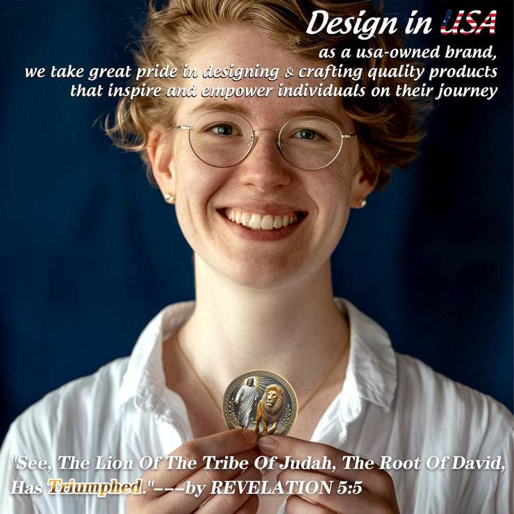 Prince of Peace Jesus  Lion of Judah Revelation 5:5 Religious Challenge Coin