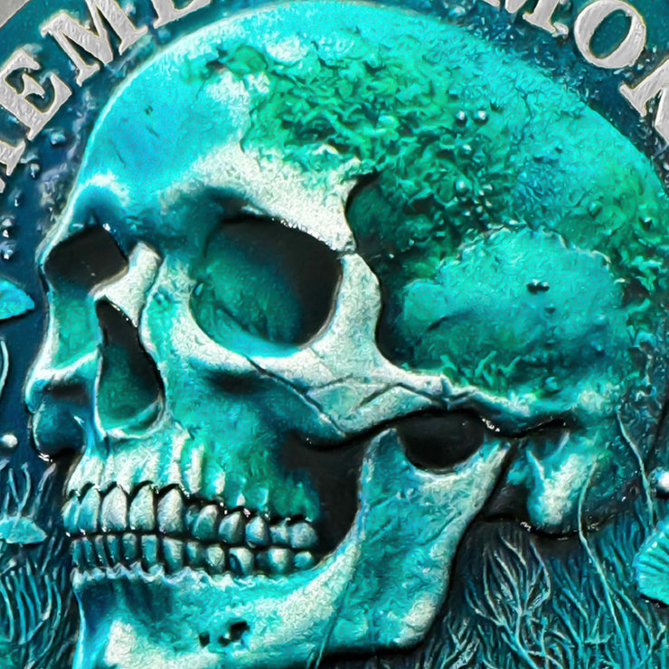 Memento Mori Coin Skull Challenge Coin