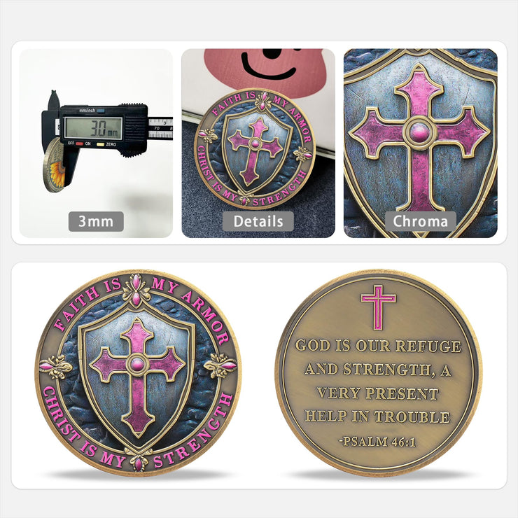 Inspirational Bible Verse Beach Footprints Religious Coin