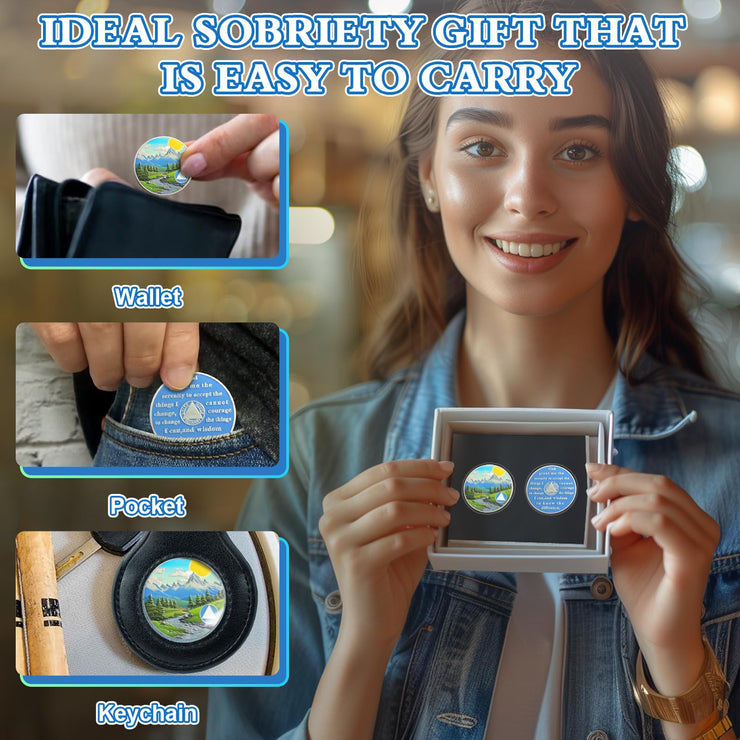 Personalized Sunrise Valley Sobriety Coin