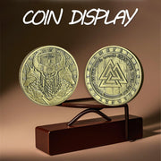 Viking Warrior coin with Wolves Norse Mythology Odin Viking God Coin