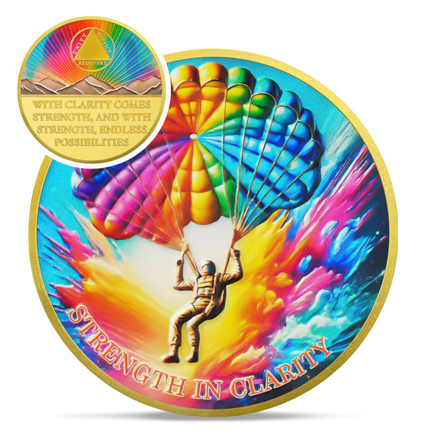 Breaking Limits Skydiving Sport Sobriety Coin