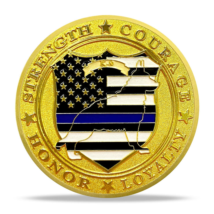 K9 Police Challenge Coin Law Enforcement Tribute Coin