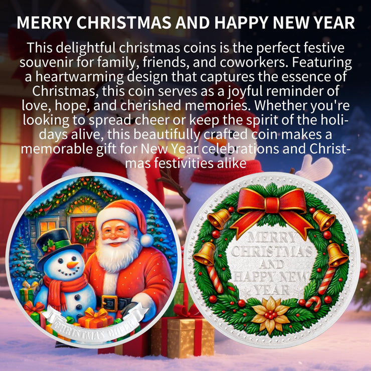Santa Claus Snowman Christmas Commemorative Coin
