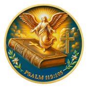 Flying Angels Religious Psalm 119:105 Challenge Coins