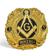 Masonic Car Emblem Freemason Metal Auto Decal (3-5 Masonic)