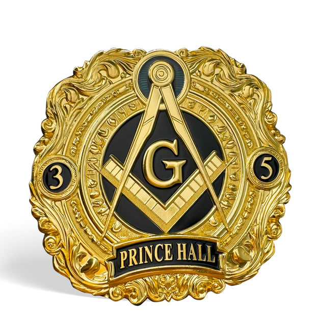 Masonic Car Emblem Freemason Metal Auto Decal (3-5 Masonic)