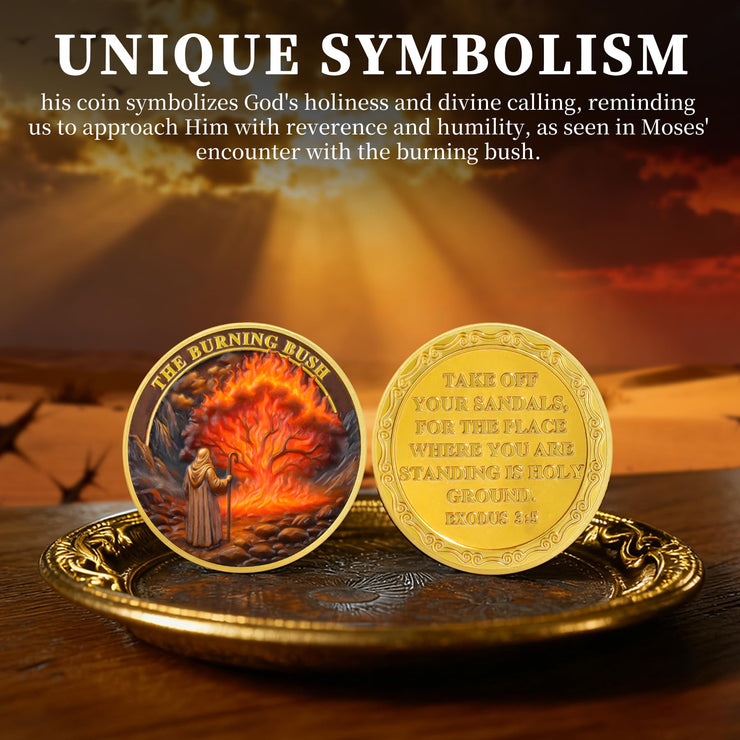 Moses Burning Bush Challenge Coin