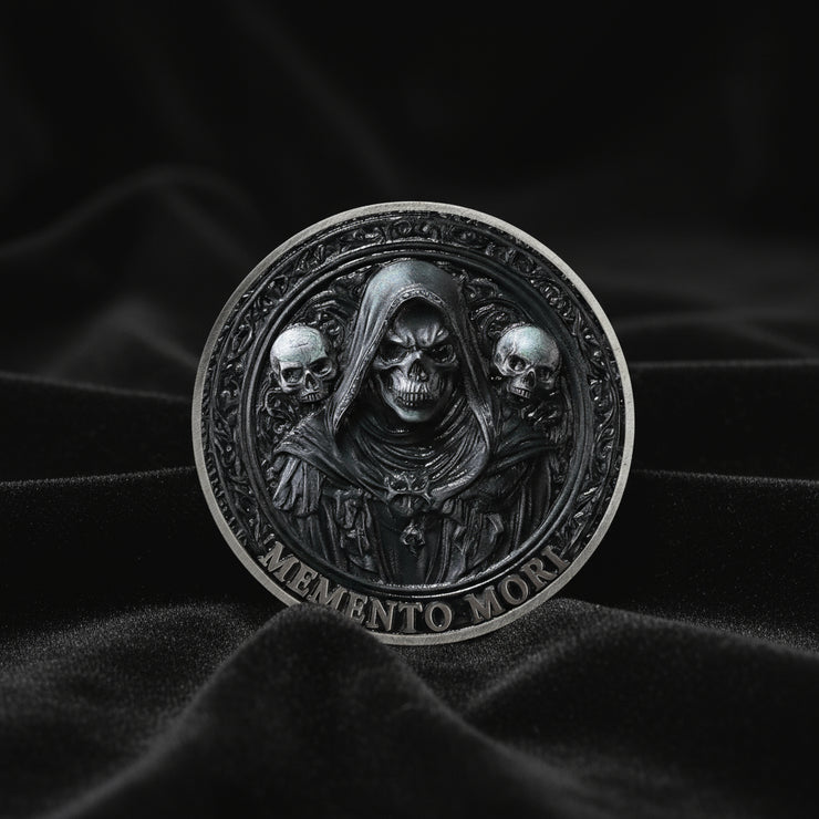 Carpe Diem Motivational Stoicism Memento Mori Challenge Coin