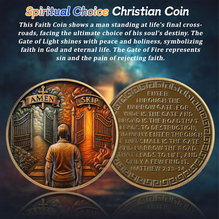 Spiritual Choice Christian Challenge Coin