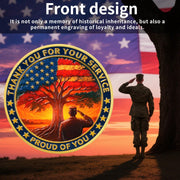 Thank You for Your Service & in Honor of All Who Served Military Veterans Challenge Coin