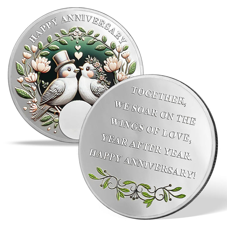Loving Swallows Anniversary Coin