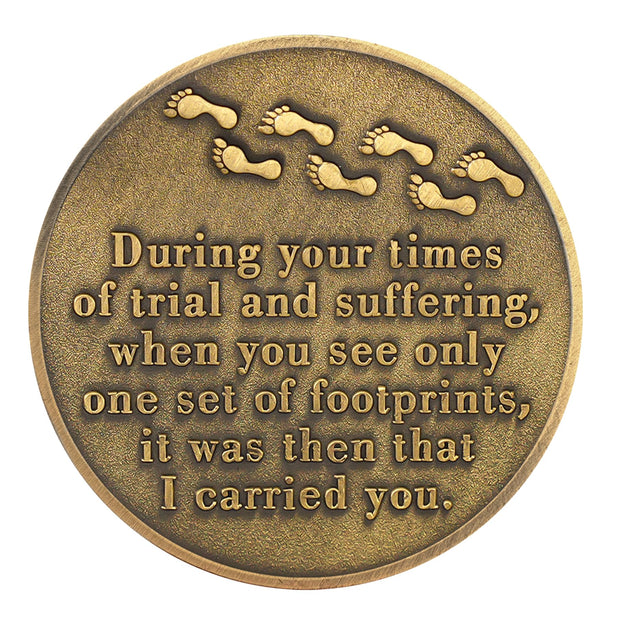 Growing Footprints Rainbow Beach Christian Coin Religious Coin