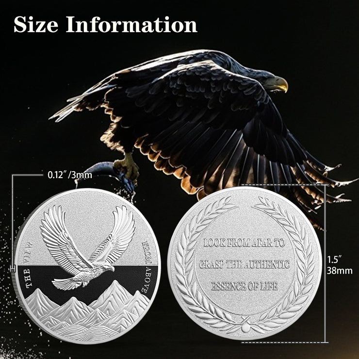 The View from Above Eagle Inspiring Challenge Coin