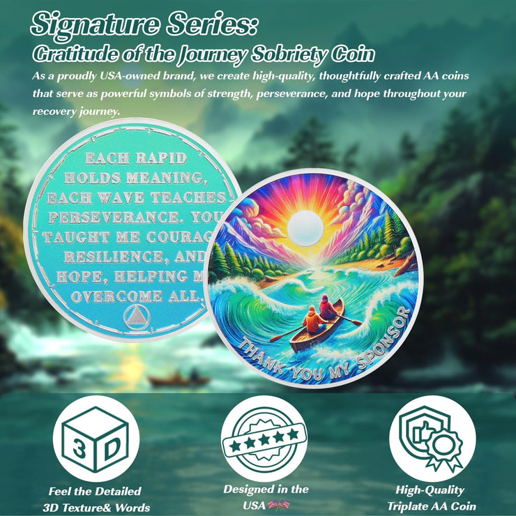 Thank You My Sponsor Sobriety Coin