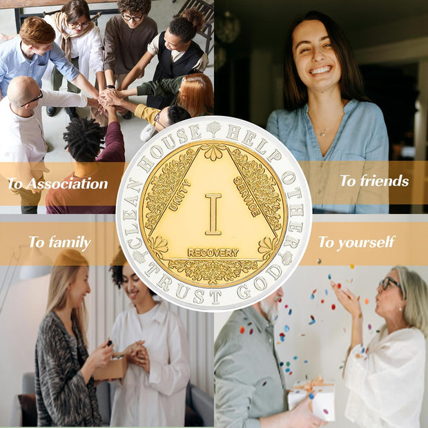 Recovery Golden Hope Sobriety Coin