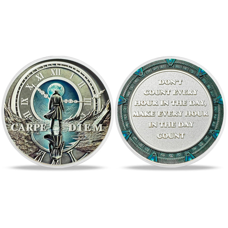 Time Traveler Overcoming Life's Challenge Coin