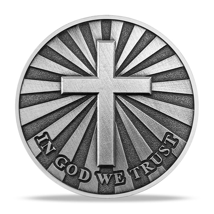 Not Today Satan Challenge Coin Christian Religious Gifts - in God We Trust