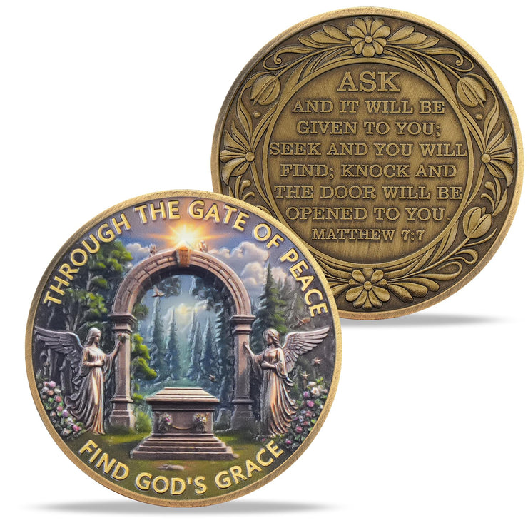 The Gate of Peace Christian Challenge Coin