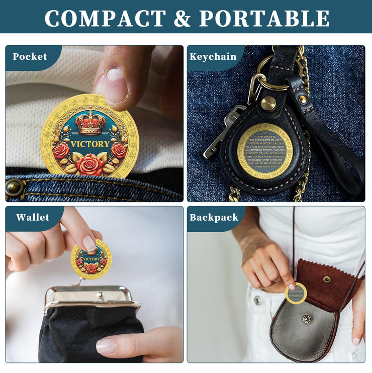 One Day at a Time Affirmation Sobriety Coin