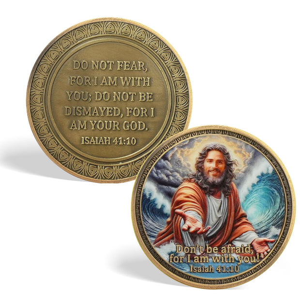 Sacred Jesus Comfort Christian Challenge Coin
