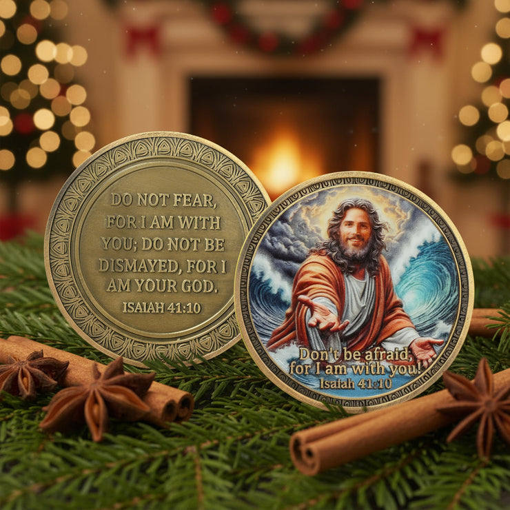 Sacred Jesus Comfort Christian Challenge Coin