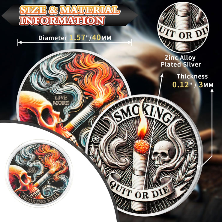 Quit Smoking Recovery Sobriety Coin