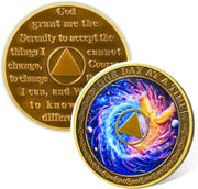 Phoenix Rebirth 1-5 Year Sobriety Coin