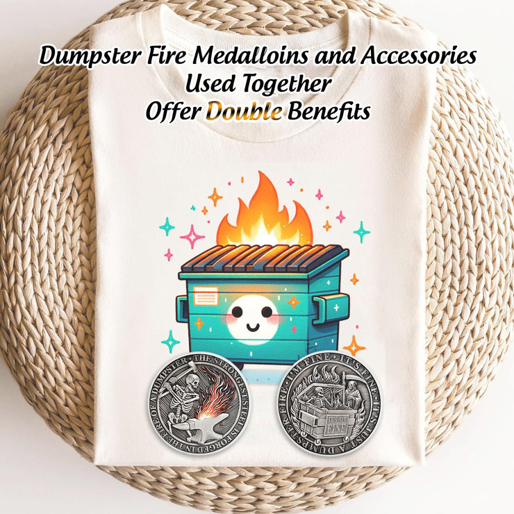 The Strongest Steel Skull Dumpster Fire Challenge Coin