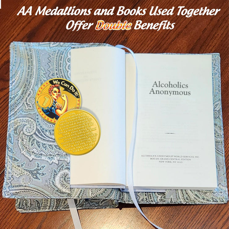 Rosie The Riveter 1-3 Year Sobriety Coin