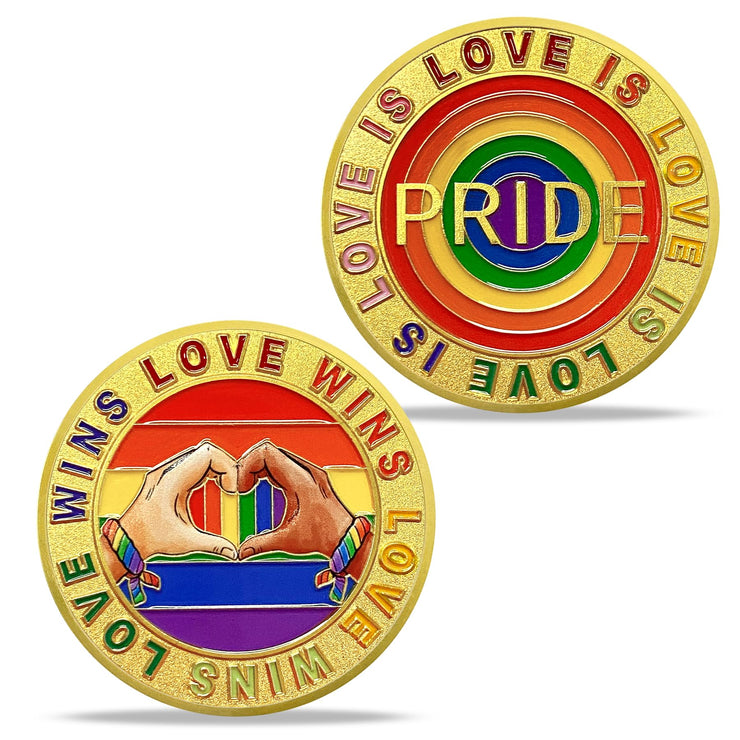 Love is Love Pride Coin Rainbow Pride LGBTQ  Coin