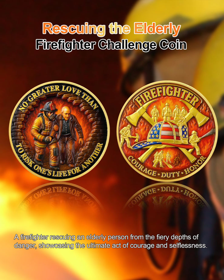 Firefighter Rescue Duty Honor Coin