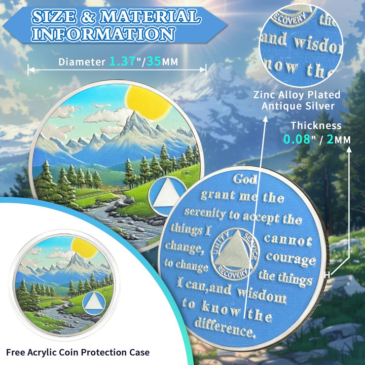 Personalized Sunrise Valley Sobriety Coin