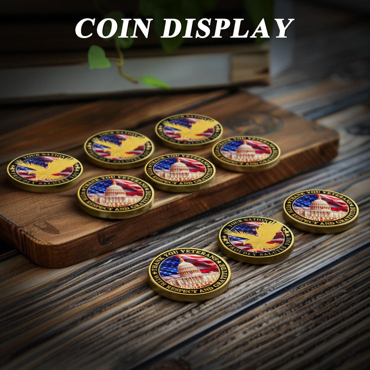 Nation's Gratitude Thank You Veterans Commemorative Challenge Coin