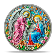 Inspirational Angel and Virgin Mary Annunciation Angel Religious Coin