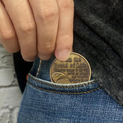 Bible Bread Religious Coin Inspirational Bible Verse Medallion