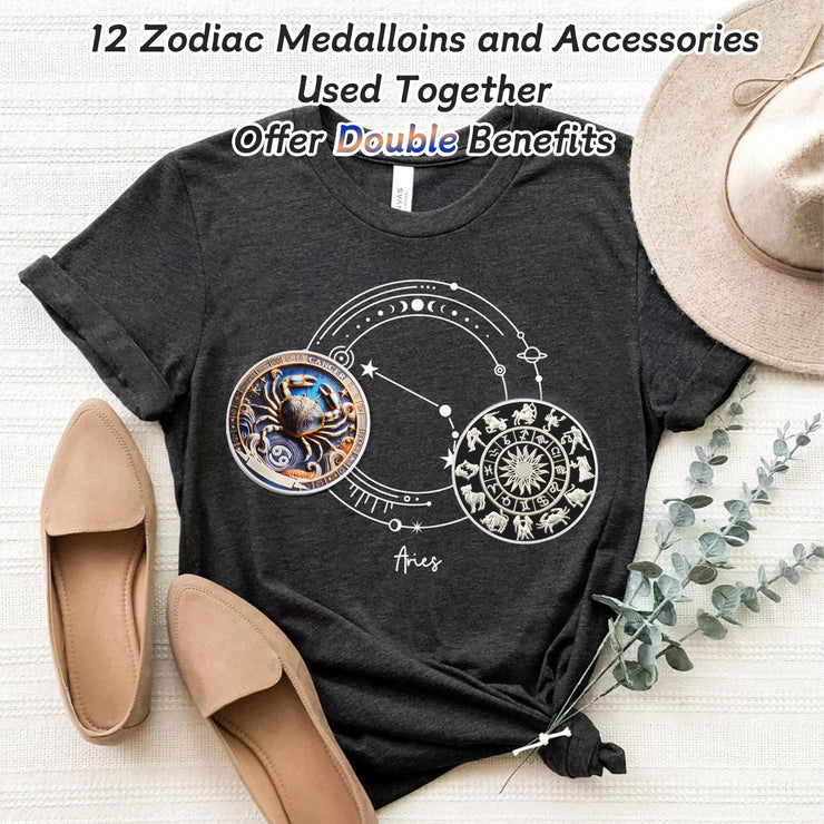 Cool Cancer 12 Zodiac Protective Talisman Challenge Coin