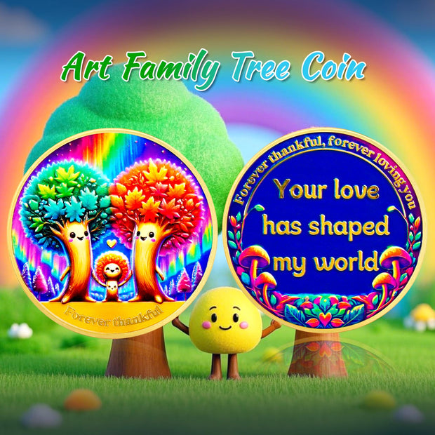Forever Thankful Family Tree Coin
